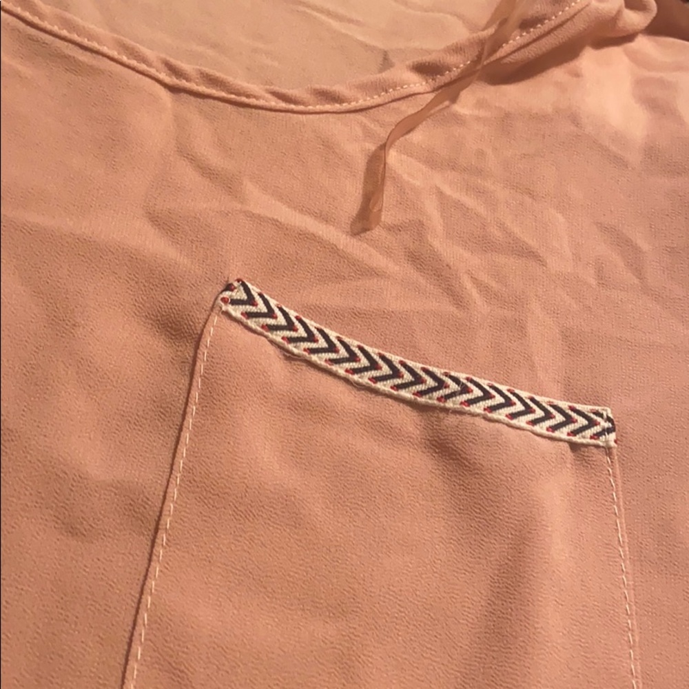 Muave 3/4 Sleeve Blouse - Picture 2 of 3